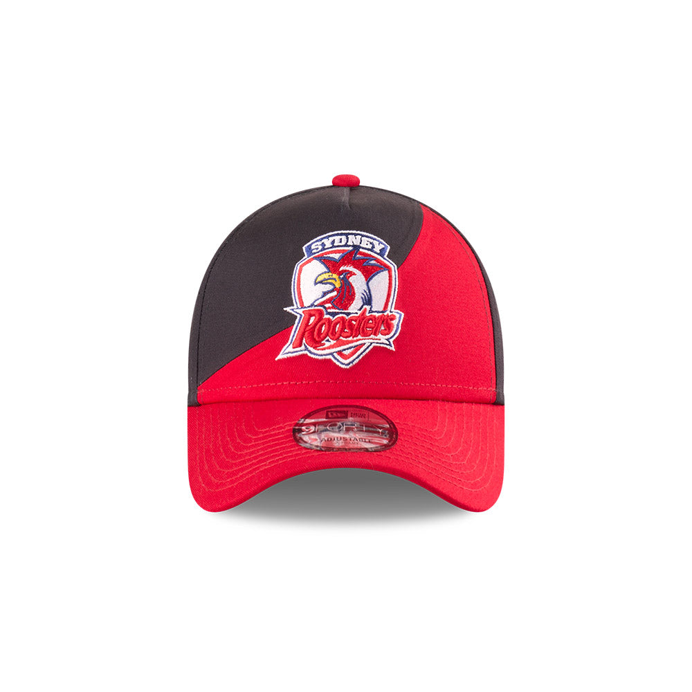 Sydney Roosters Hat - 2025 Black Flow 9Forty A-Frame NRL Snapback Cap - New Era